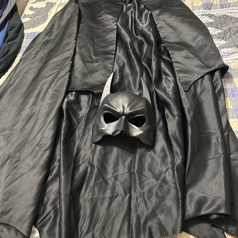 Batman Black Cape with Iconic Logo